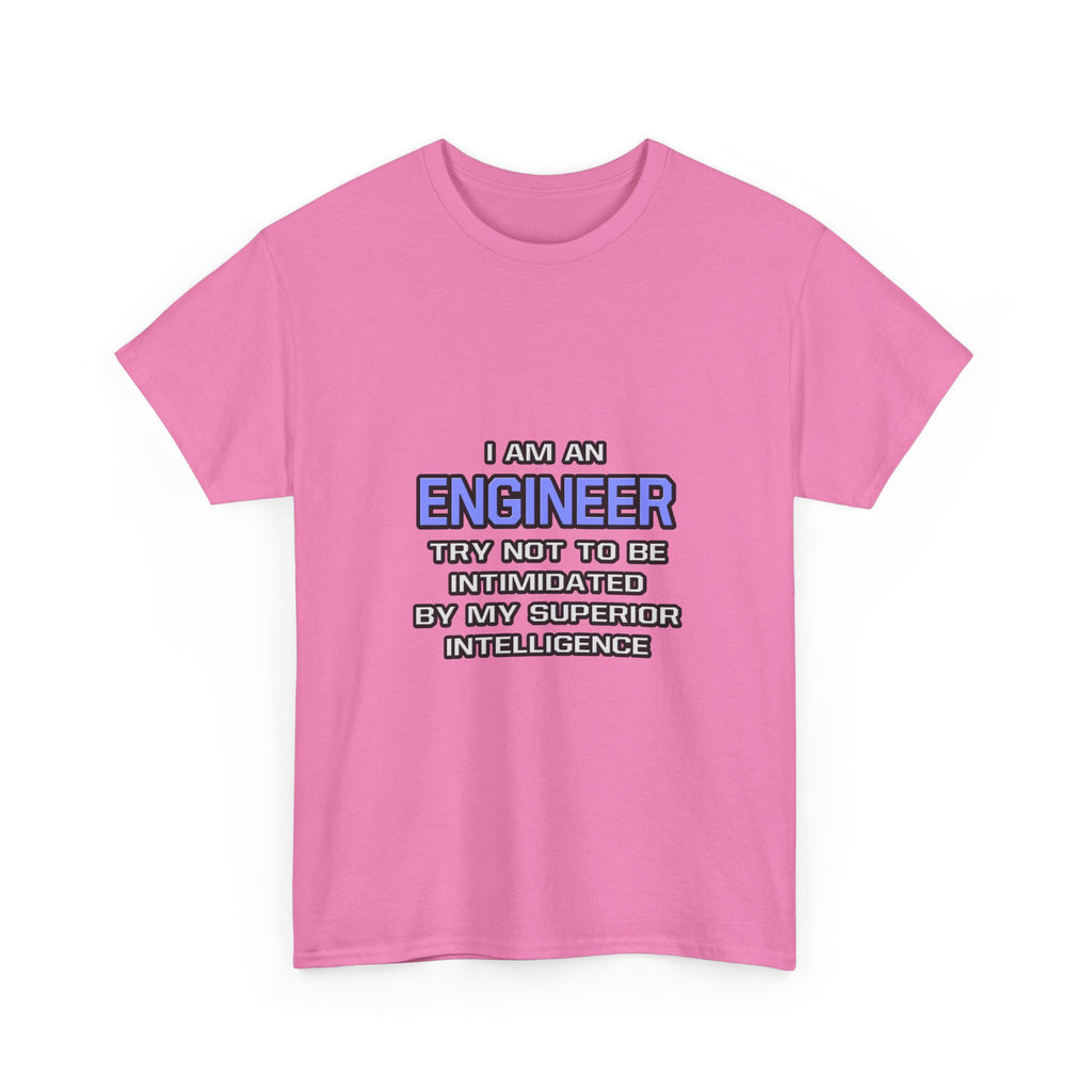 Engineer Joke ... Superior Intelligence - Unisex Heavy Cotton Tee