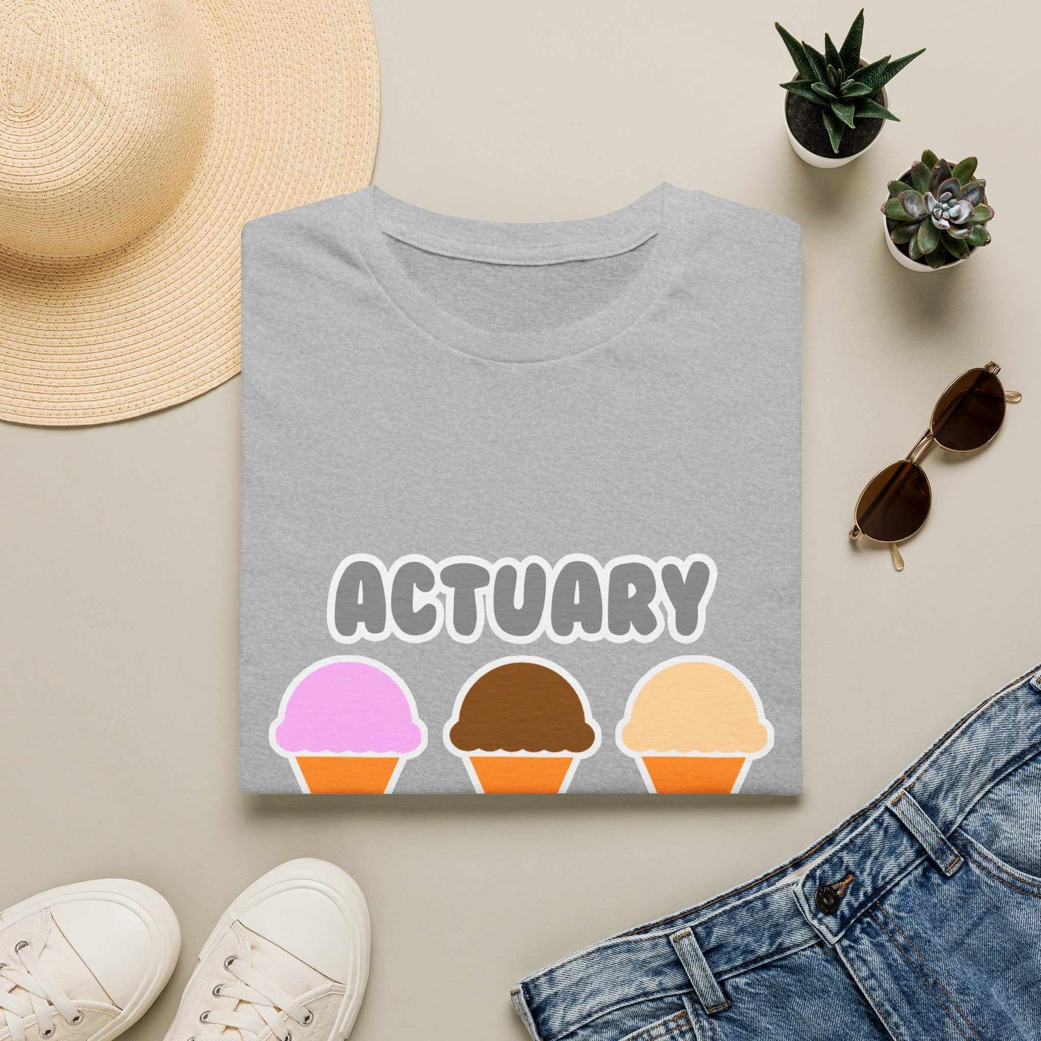 Actuary ... Will Work For Ice Cream - Unisex Softstyle T-Shirt