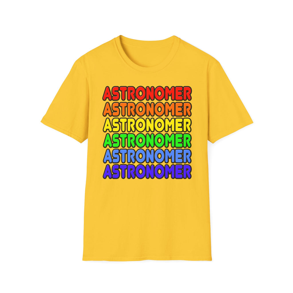 Rainbow Astronomer - Unisex Softstyle T-Shirt