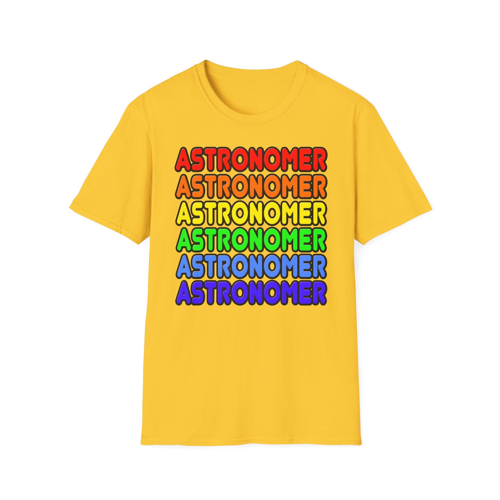 Rainbow Astronomer - Unisex Softstyle T-Shirt