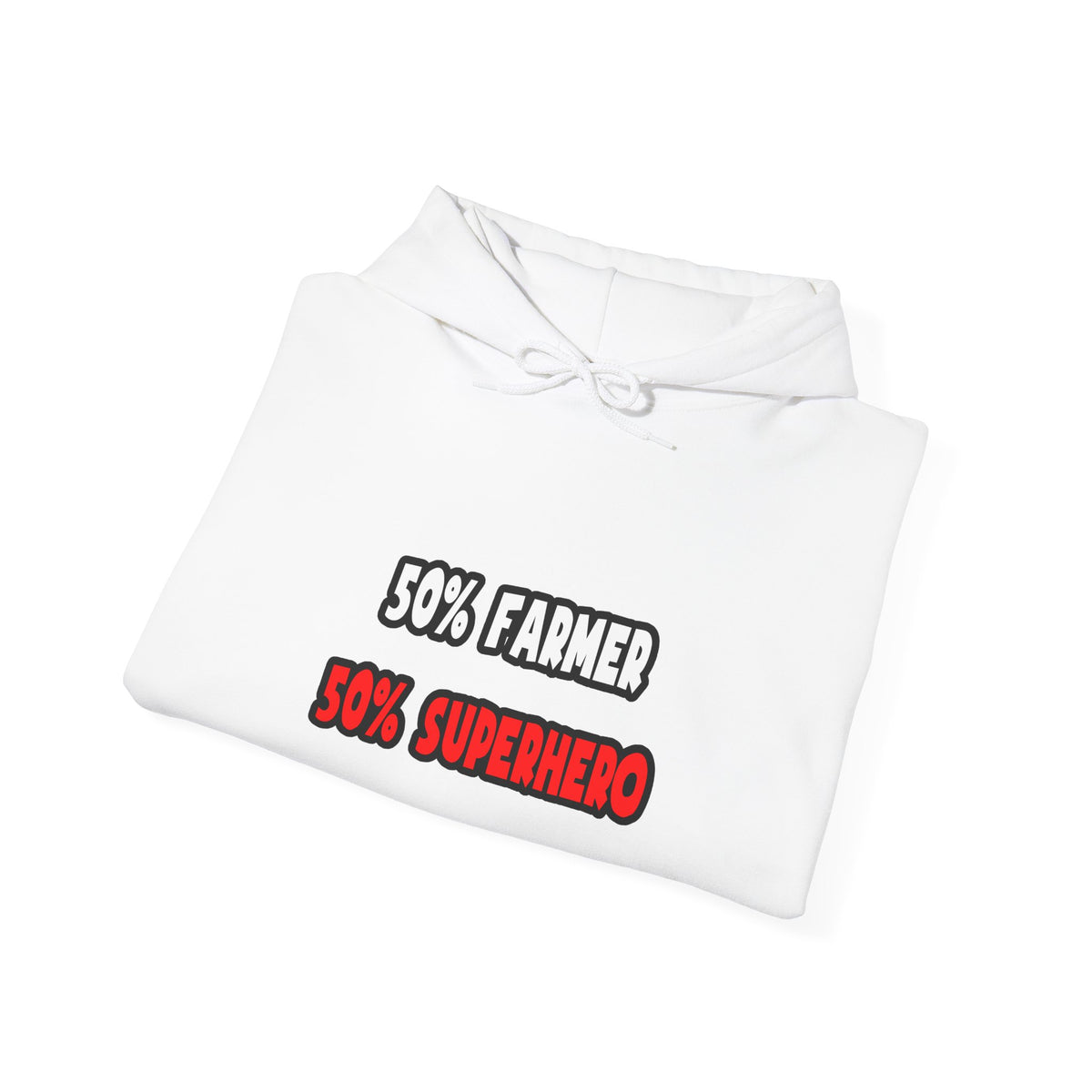 Half Farmer ... Half Superhero - Unisex Heavy Blend™ Hooded Sweatshirt