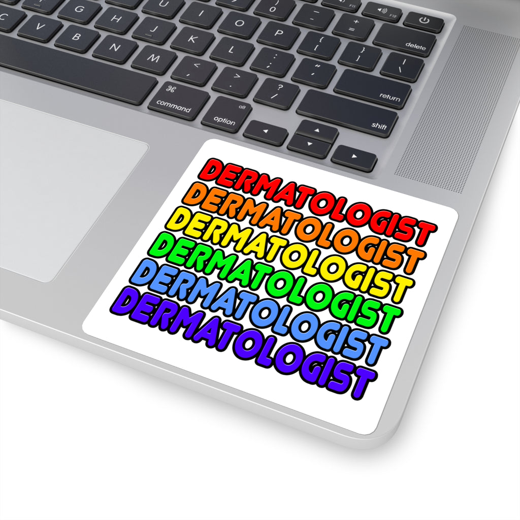 Rainbow Dermatologist - Square Stickers