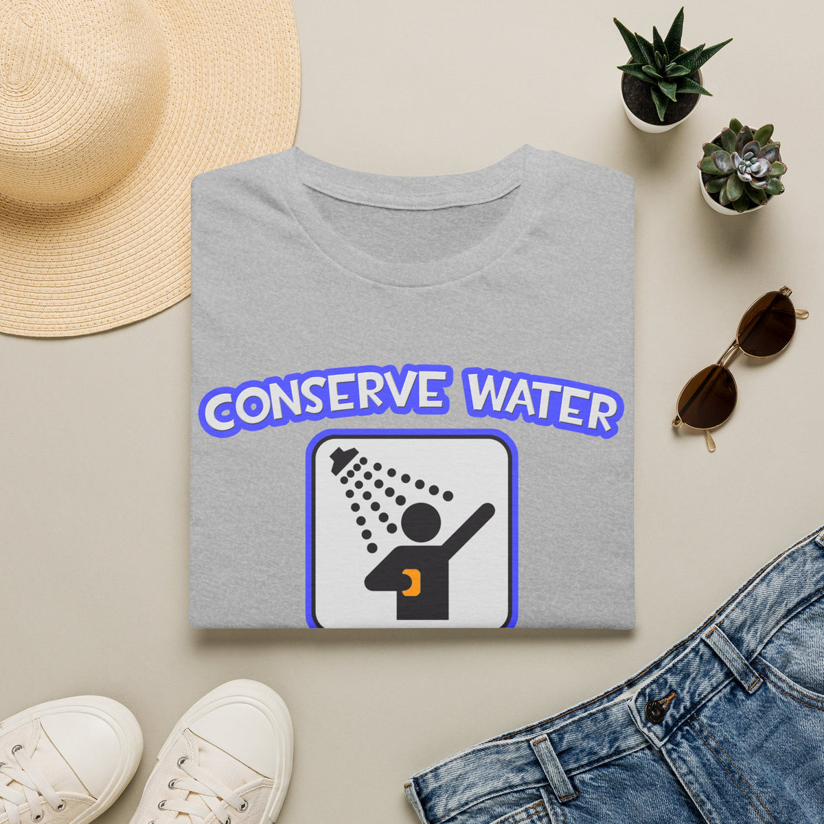 Conserve Water .. Shower With a Acupuncturist - Unisex Softstyle T-Shirt