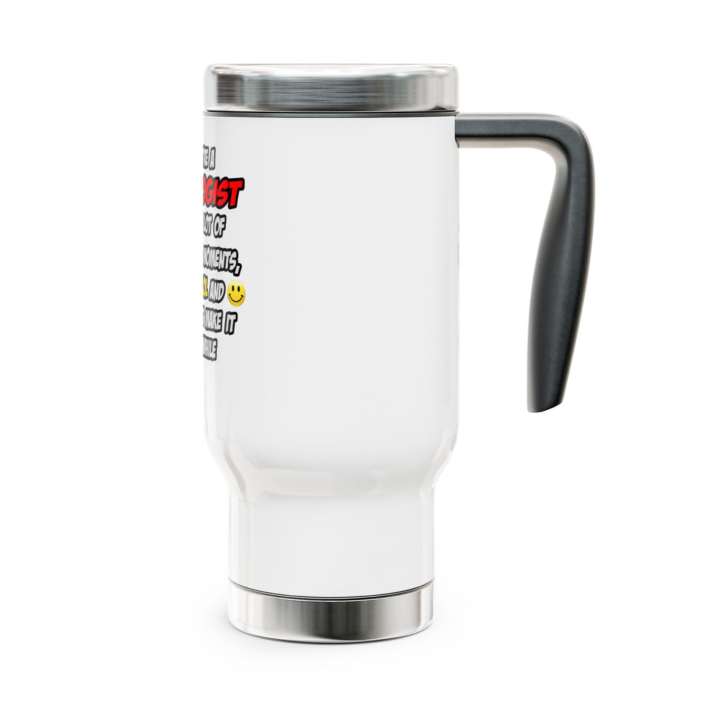 Cardiologist .. OMG WTF LOL - Stainless Steel Travel Mug with Handle, 14oz