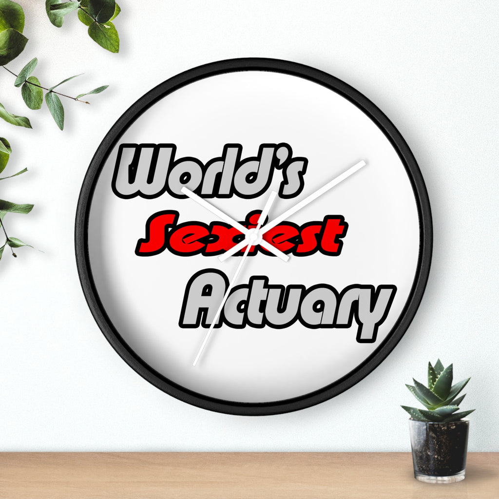 World's Sexiest Actuary - Wall Clock