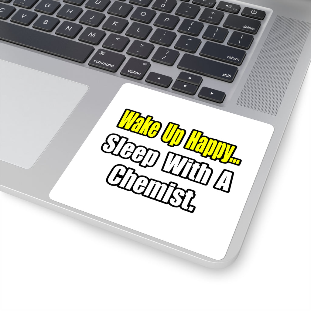Sleep With Chemist - Square Stickers