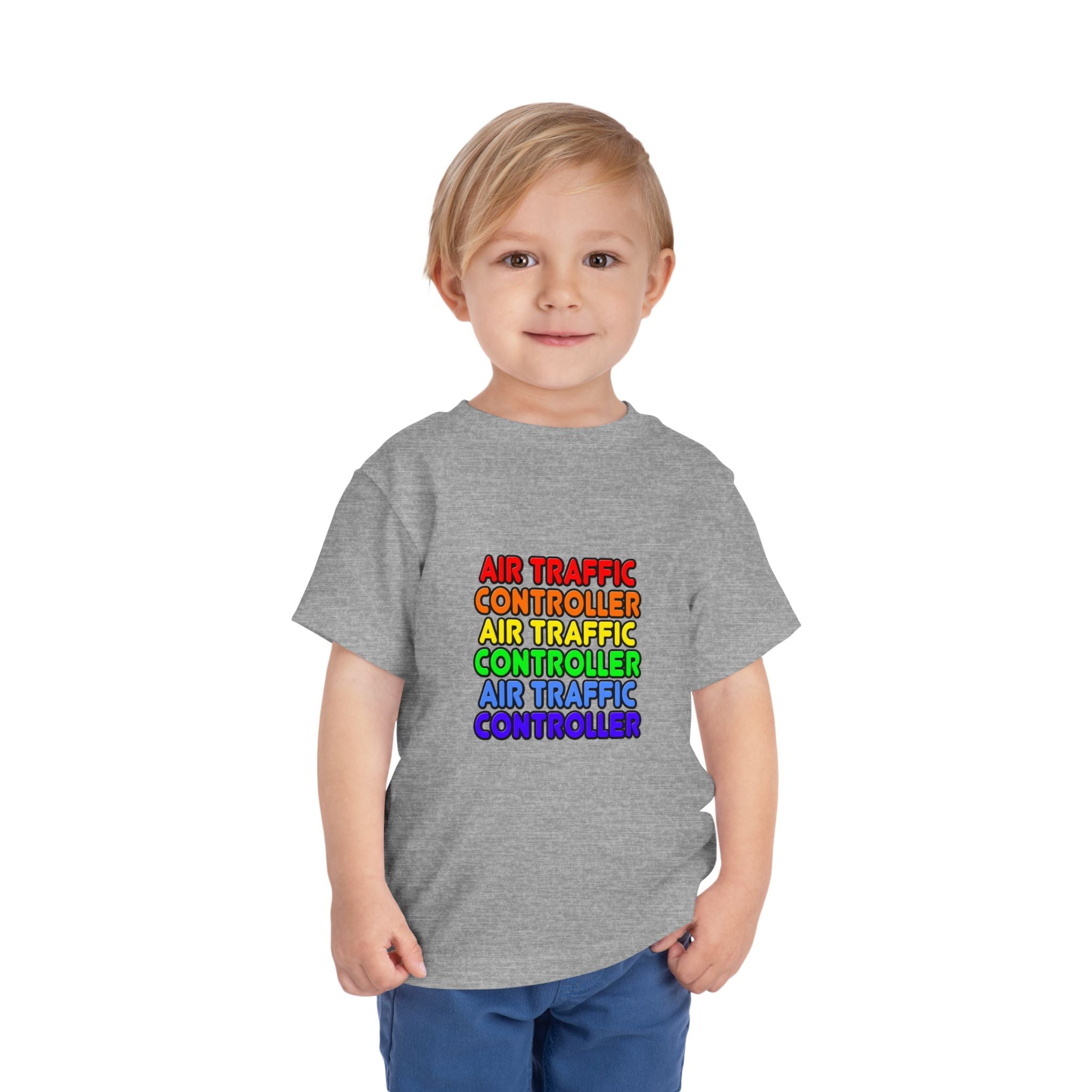Rainbow Air Traffic Controller - Toddler Short Sleeve Tee