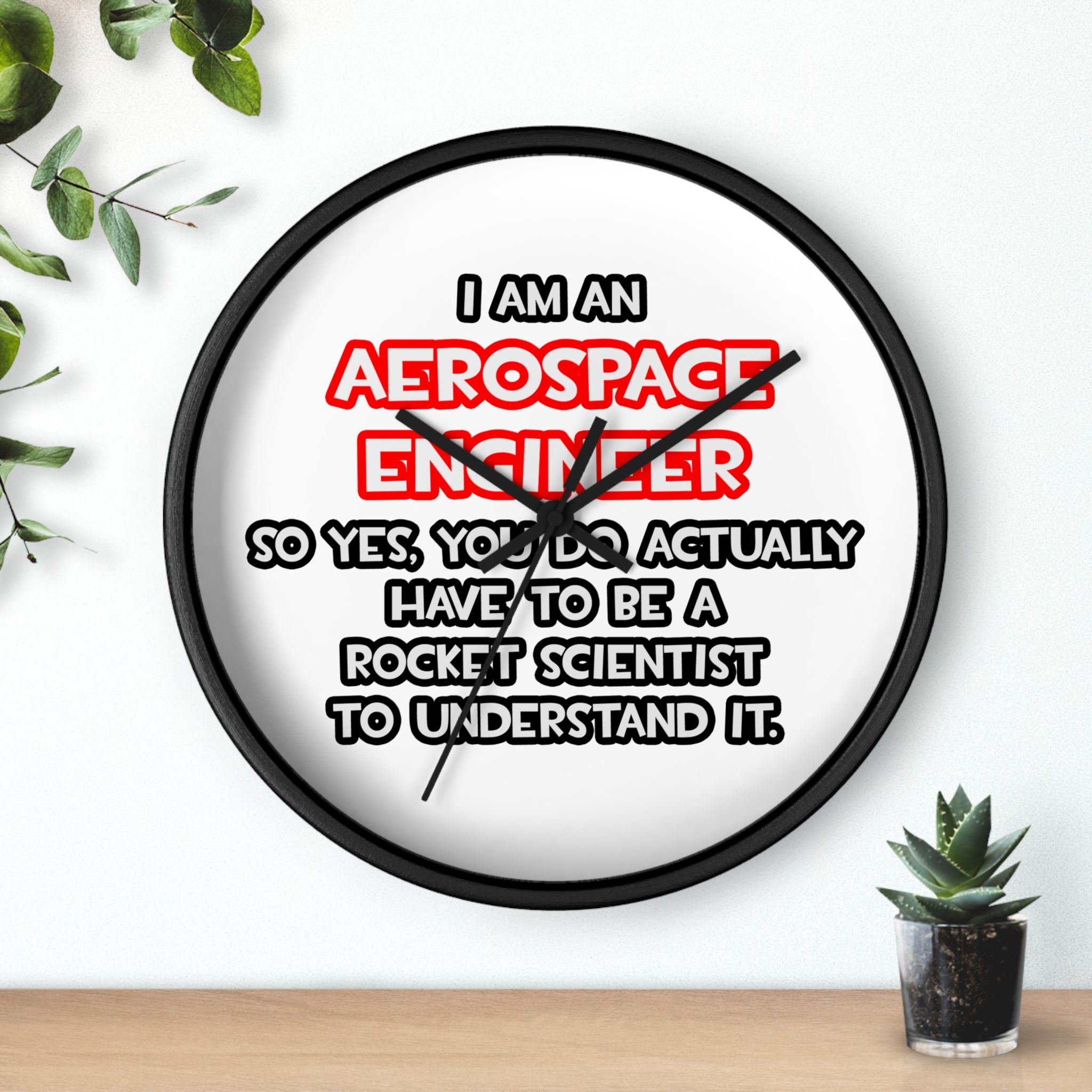 Rocket Scientist .. Funny Aerospace Engineer - Wall Clock