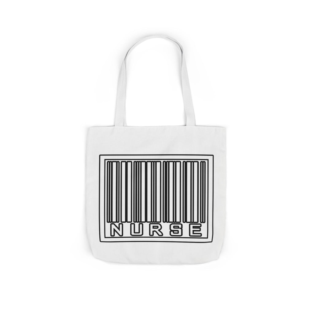 Barcode Nurse - Canvas Tote Bag, 5-Color Straps