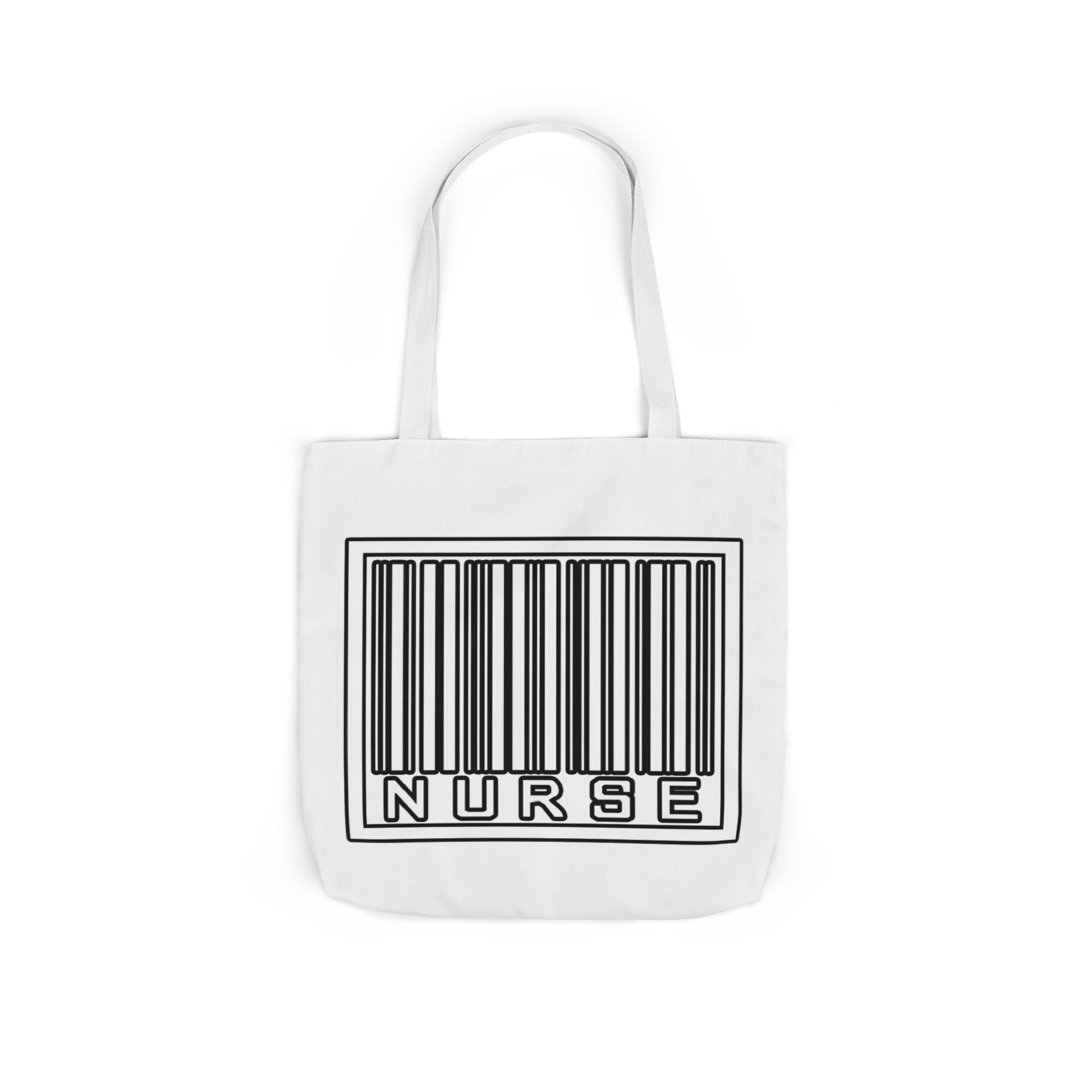 Barcode Nurse - Canvas Tote Bag, 5-Color Straps
