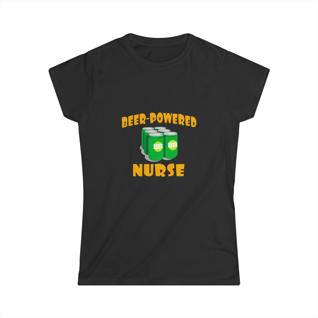 Beer Powered Nurse - Women's Softstyle Tee