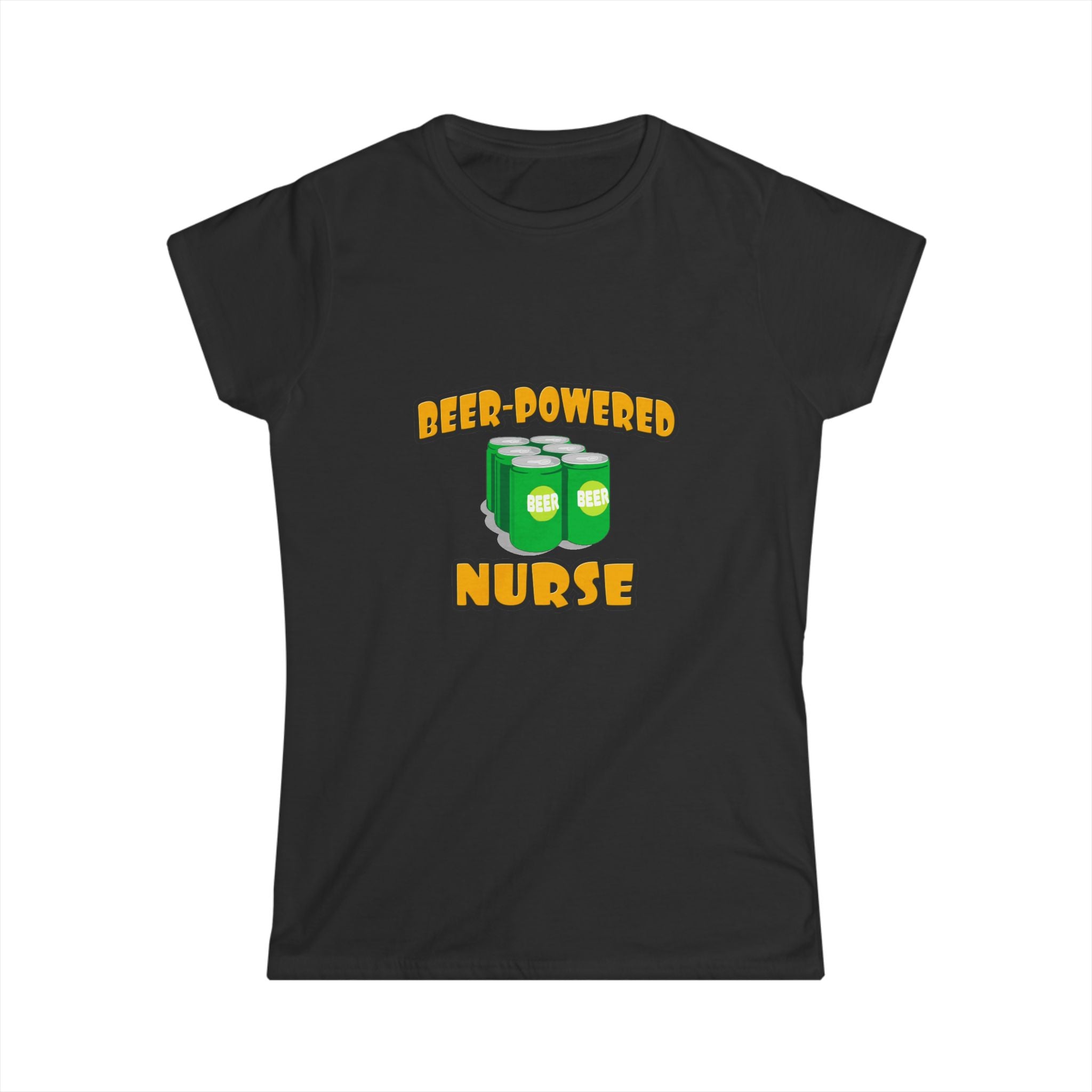 Beer Powered Nurse - Women's Softstyle Tee