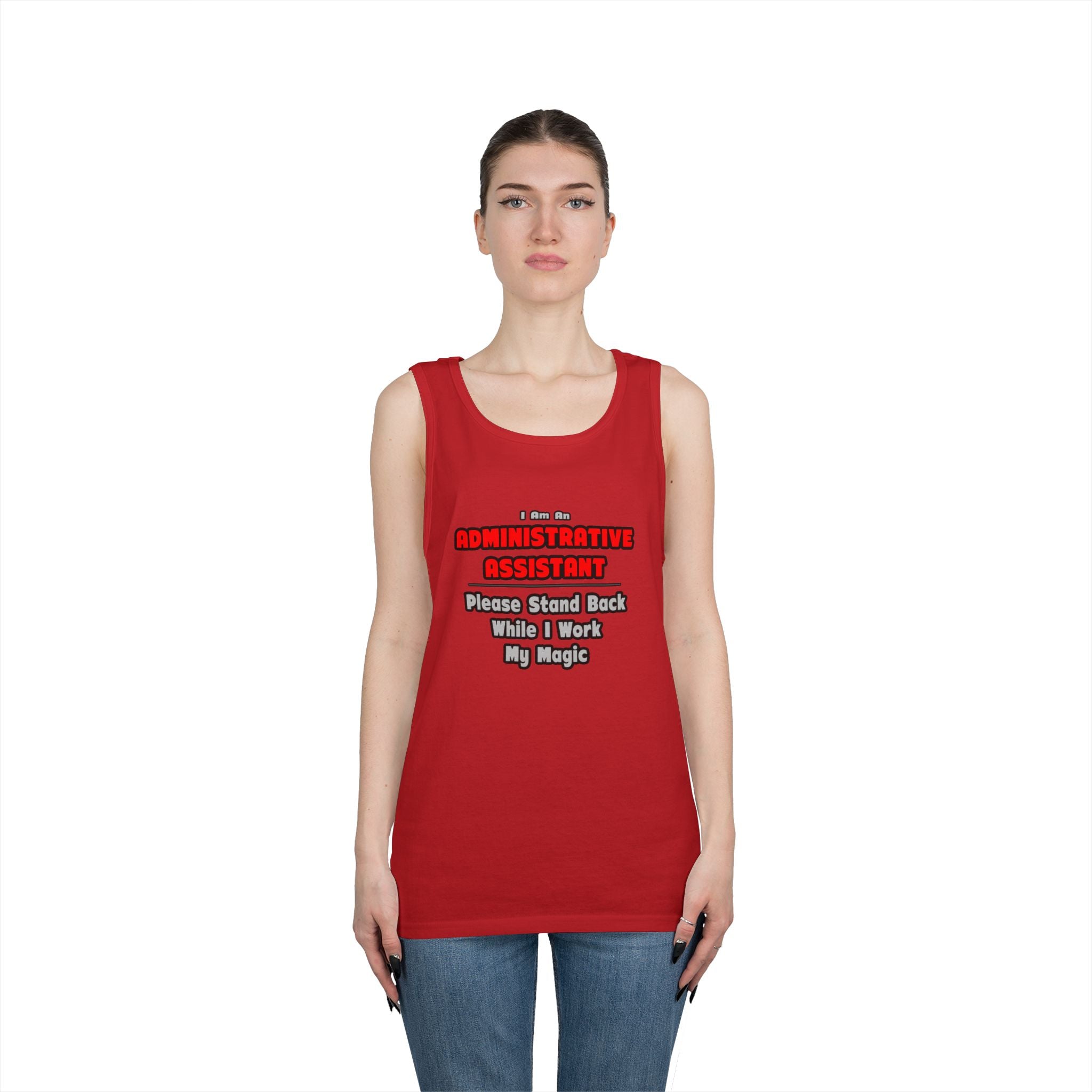 Administrative Assistant...Work My Magic - Unisex Heavy Cotton Tank Top