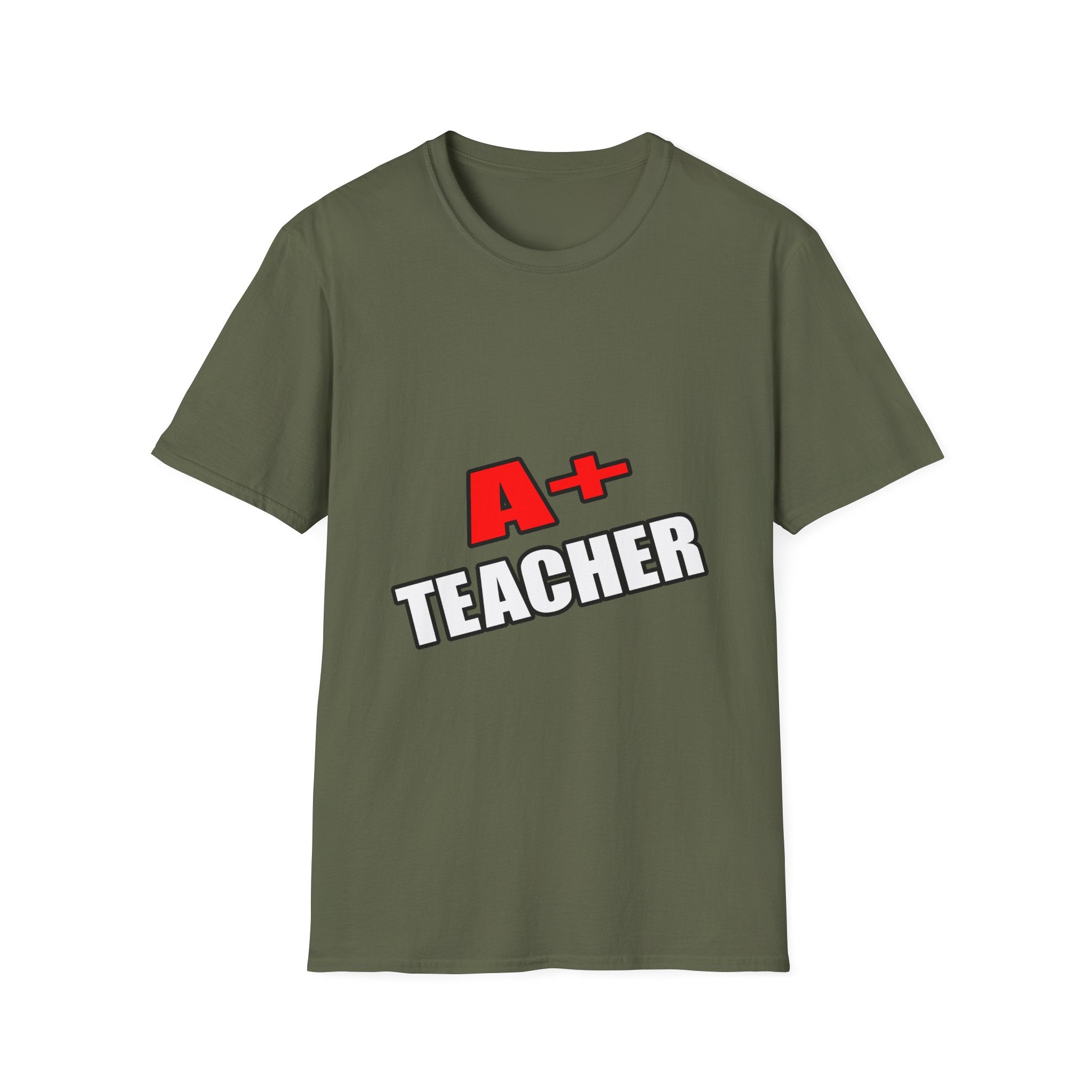 a plus teacher - Unisex Softstyle T-Shirt