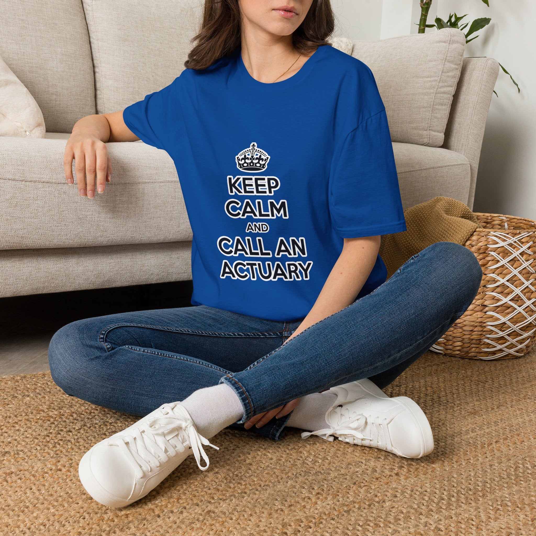 Keep Calm and Call an Actuary - Unisex Softstyle T-Shirt