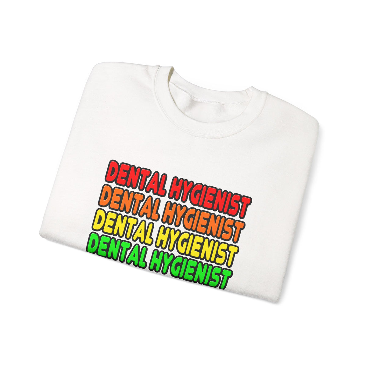 Rainbow Dental Hygienist - Unisex Heavy Blend™ Crewneck Sweatshirt