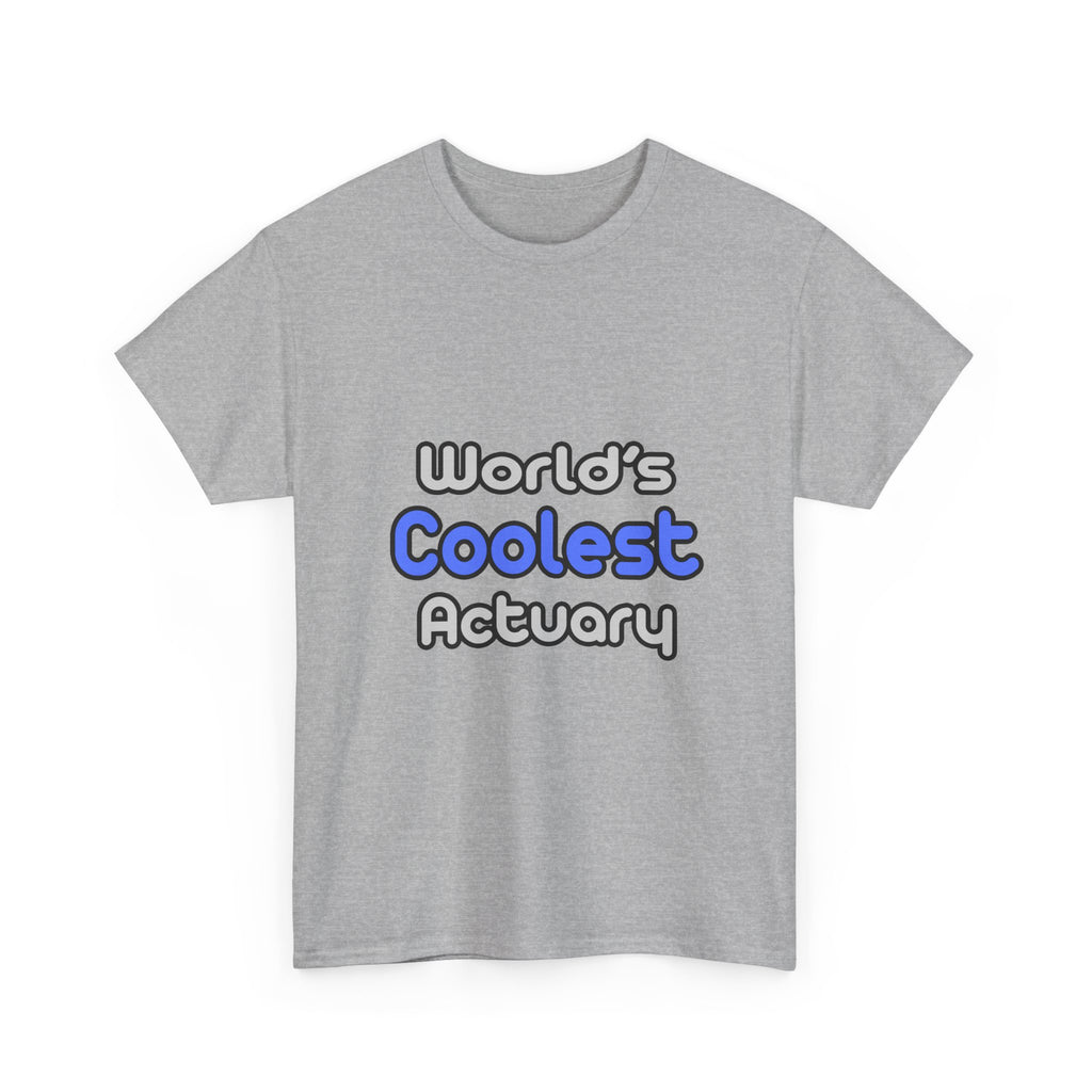 World's Coolest Actuary - Unisex Heavy Cotton Tee