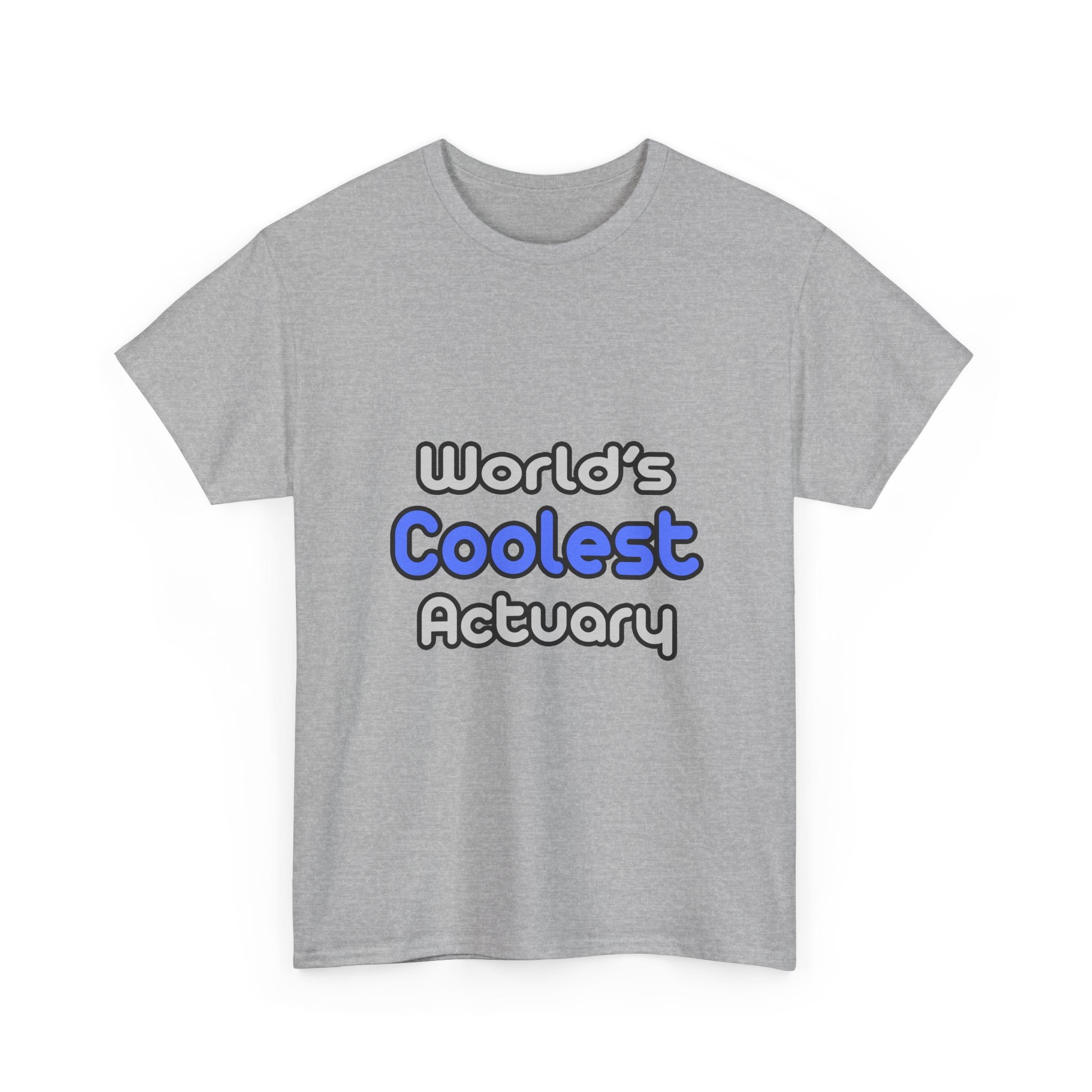 World's Coolest Actuary - Unisex Heavy Cotton Tee