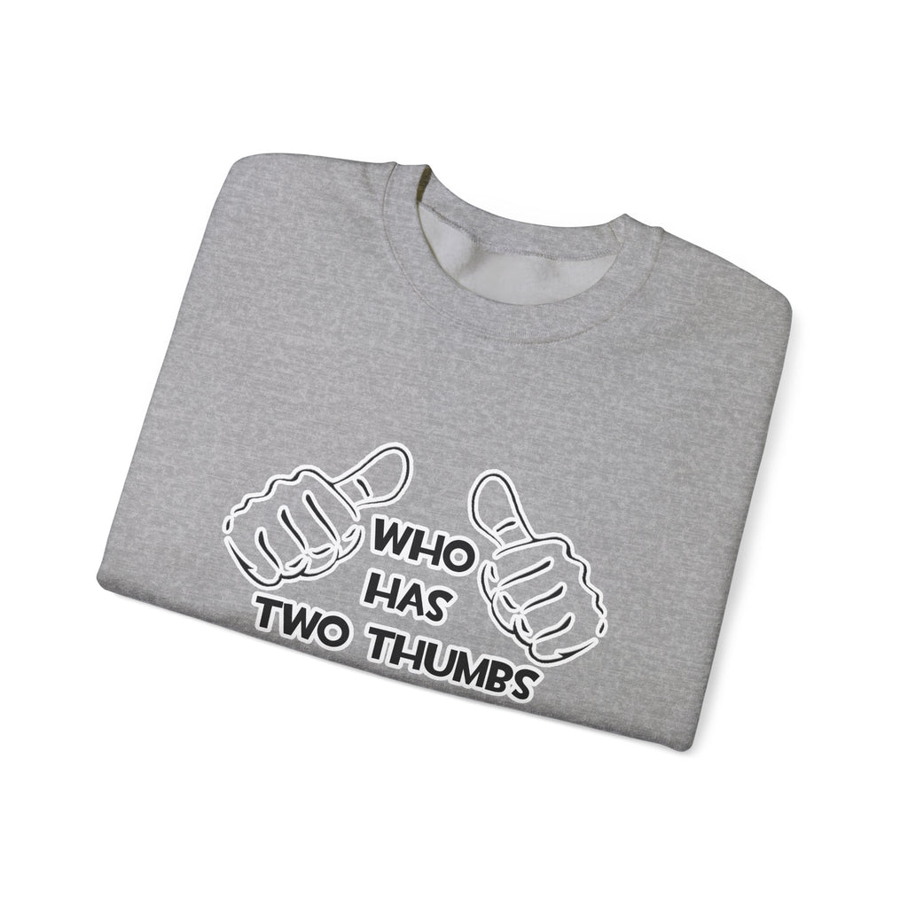 Two Thumbs and Loves Being an Astronomer - Unisex Heavy Blend™ Crewneck Sweatshirt
