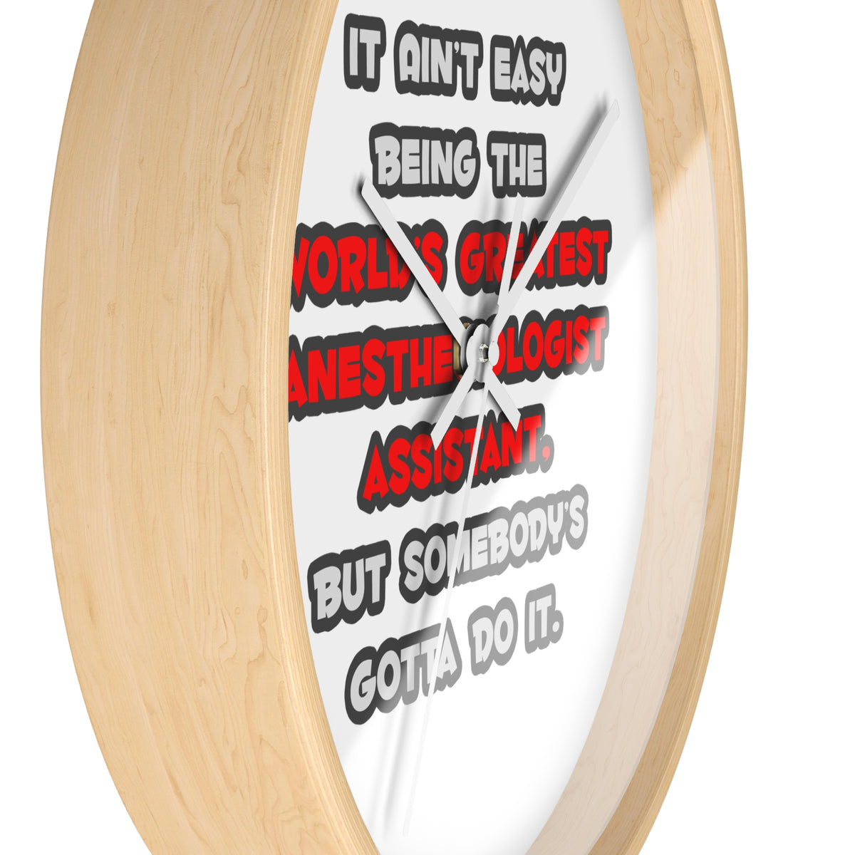 World's Greatest Anesthesiologist Asst Joke - Wall Clock