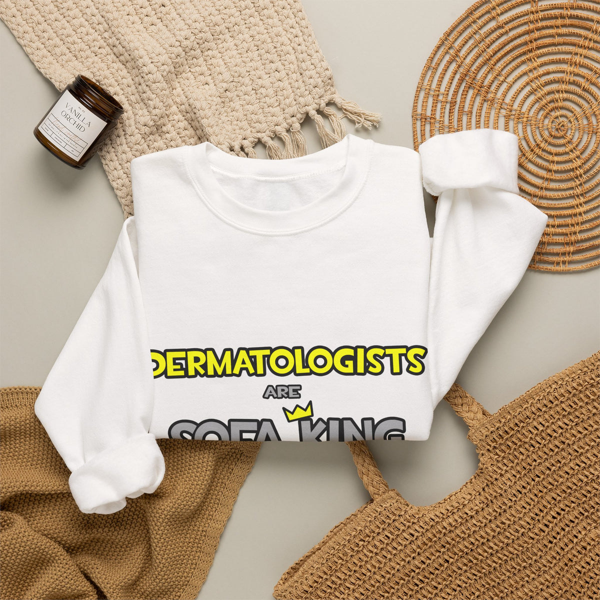 Dermatologists Are Sofa King Cool - Unisex Heavy Blend™ Crewneck Sweatshirt