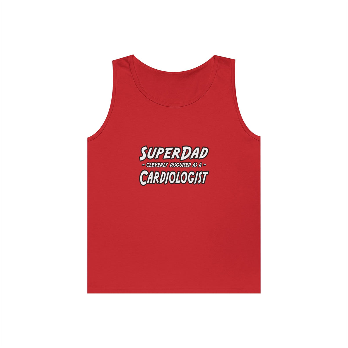 SuperDad...Cardiologist - Unisex Heavy Cotton Tank Top