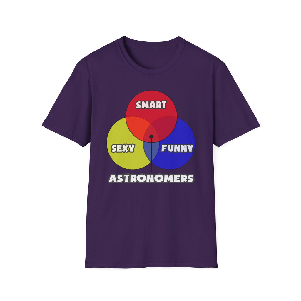 Venn Diagram .. Astronomers - Unisex Softstyle T-Shirt