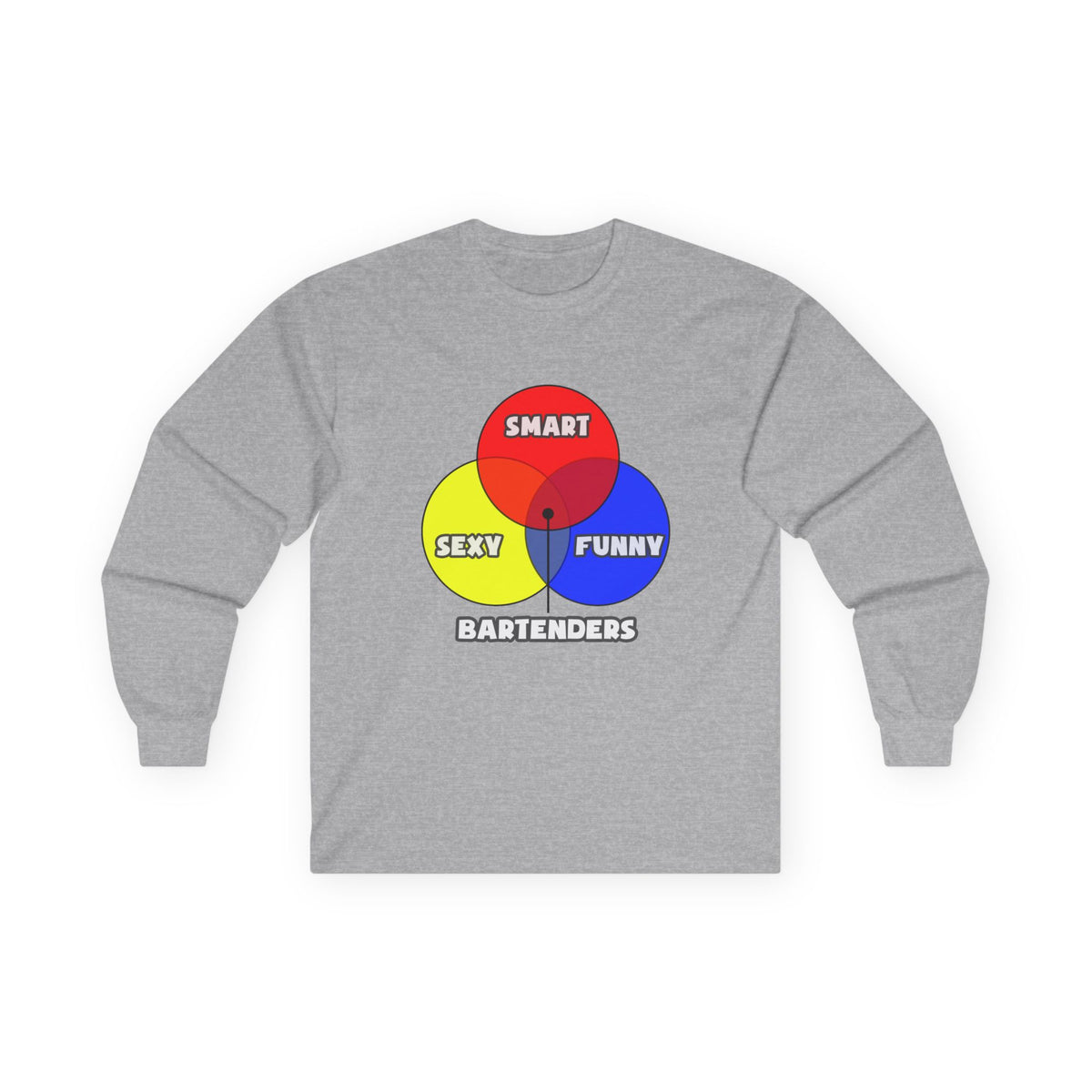 Venn Diagram .. Bartenders - Unisex Ultra Cotton Long Sleeve Tee