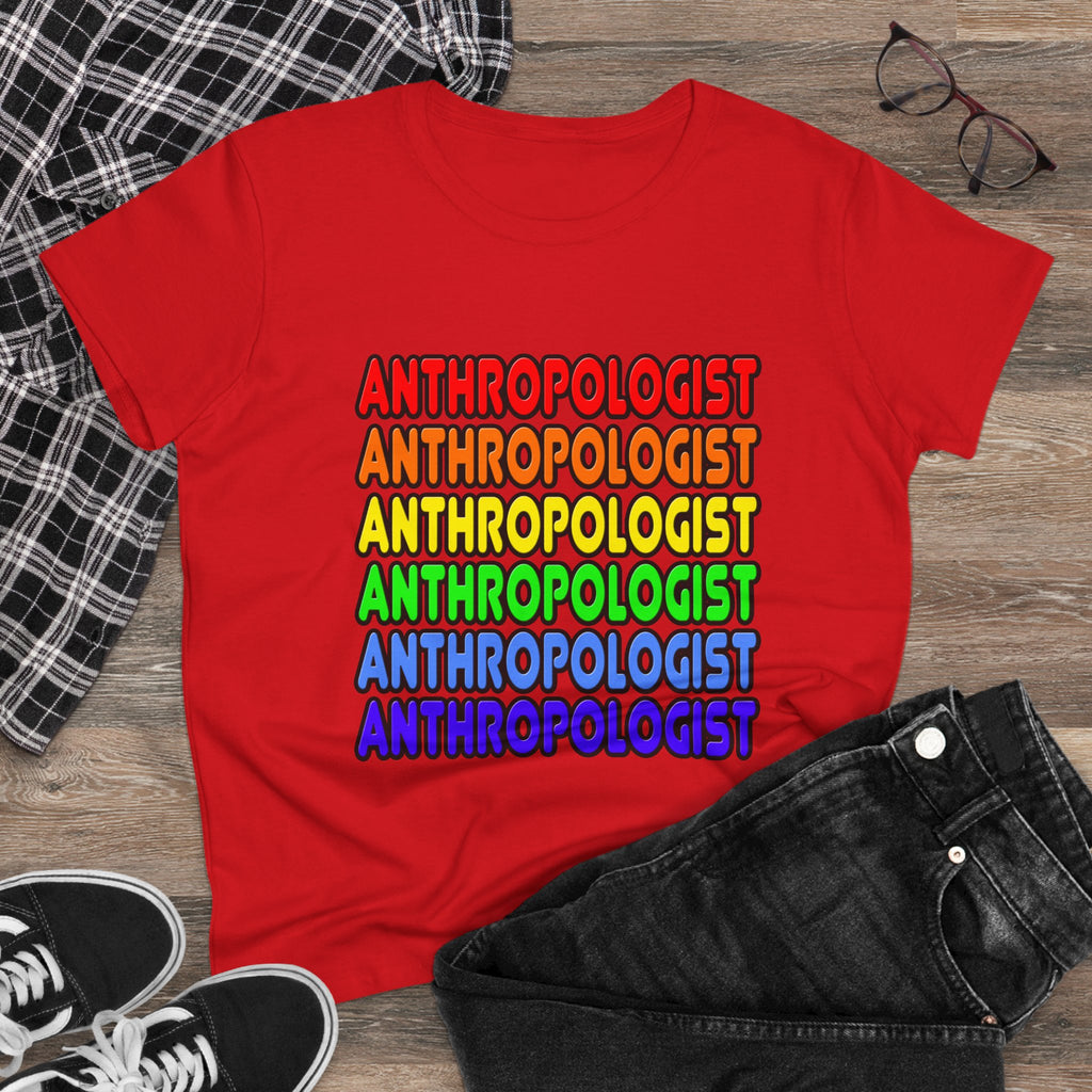 Rainbow Anthropologist - Women's Midweight Cotton Tee
