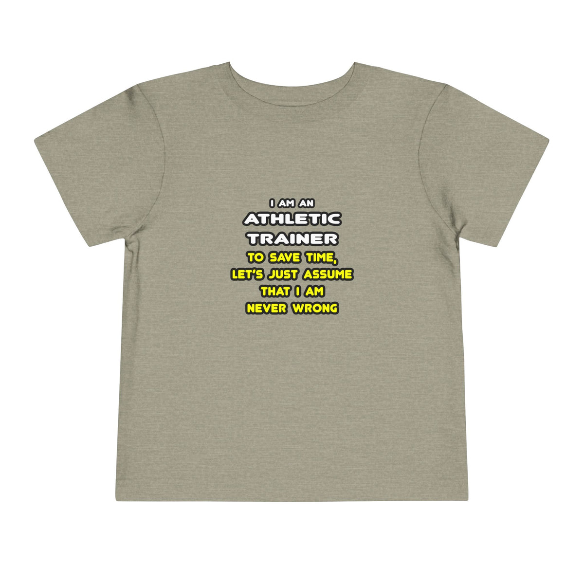 Funny Athletic Trainer T Shirts - Toddler Short Sleeve Tee