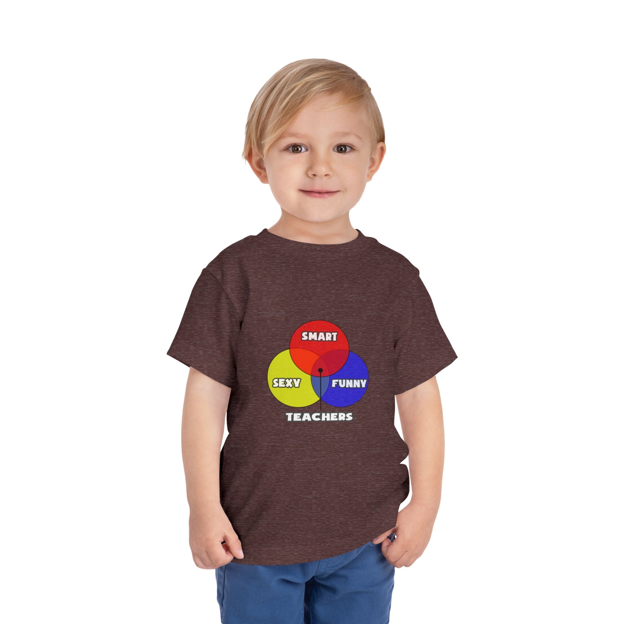Venn Diagram .. Teachers - Toddler Short Sleeve Tee