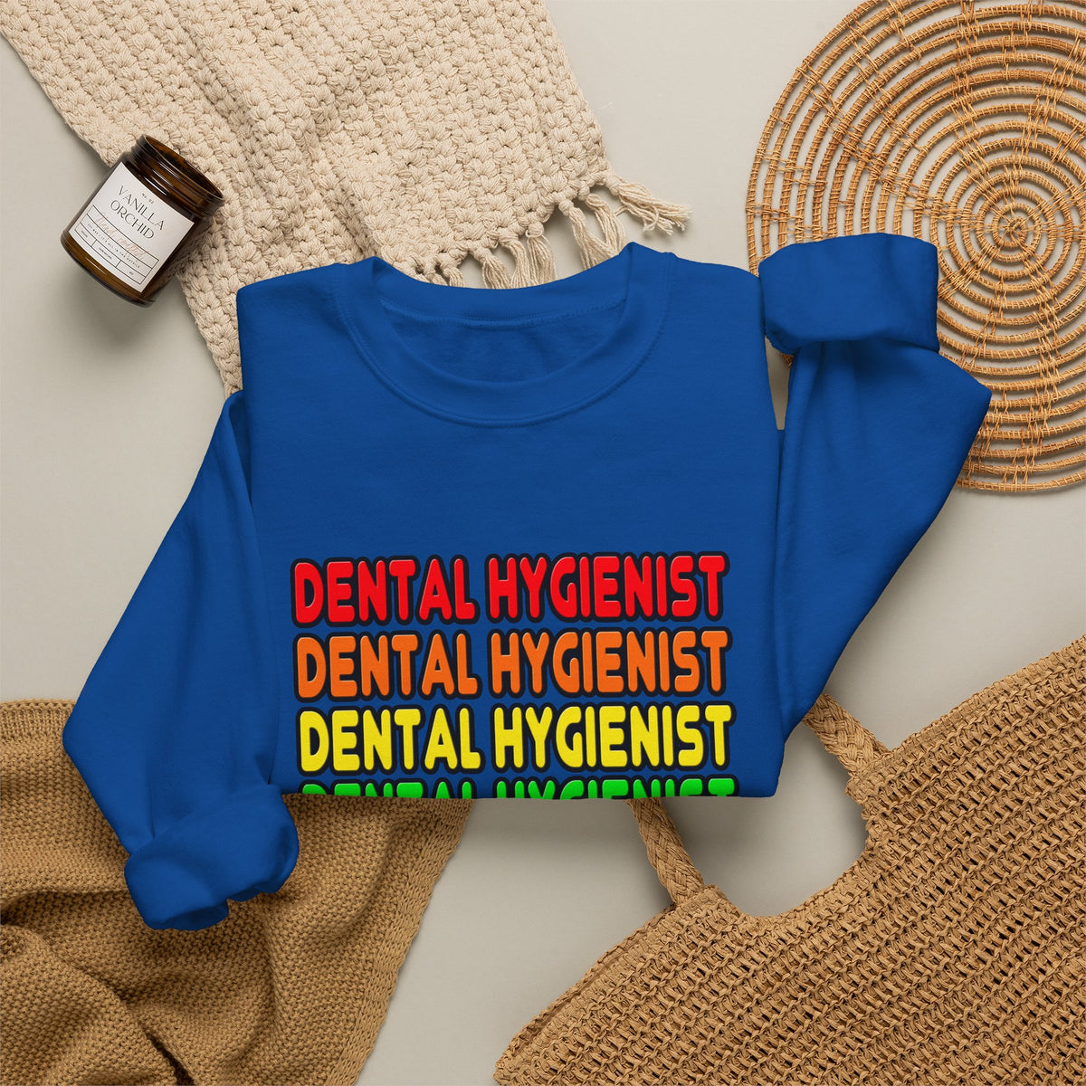 Rainbow Dental Hygienist - Unisex Heavy Blend™ Crewneck Sweatshirt