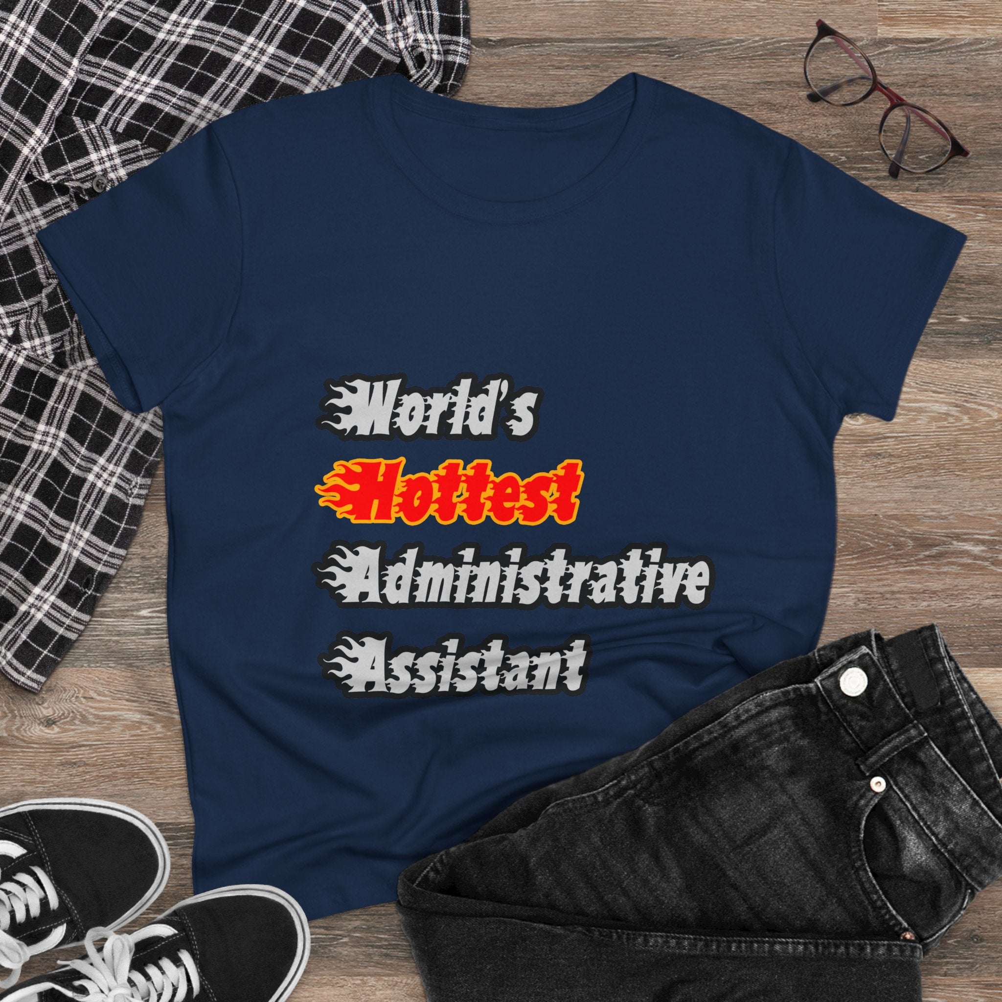 World's Hottest Administrative Assistant - Women's Midweight Cotton Tee