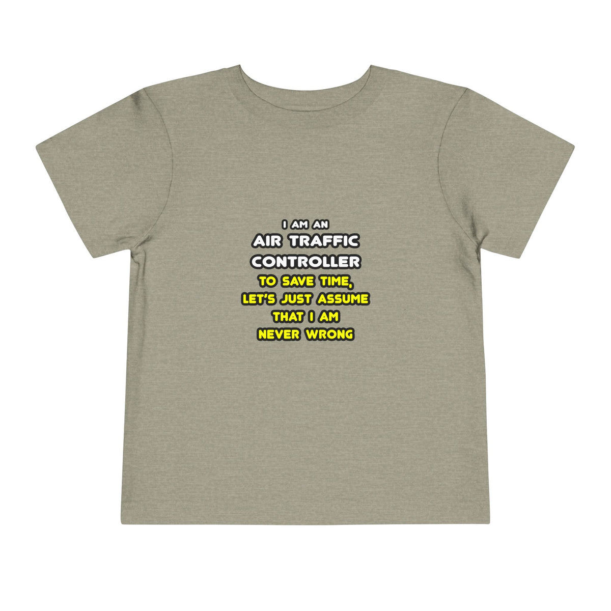Funny Air Traffic Controller T Shirts - Toddler Short Sleeve Tee
