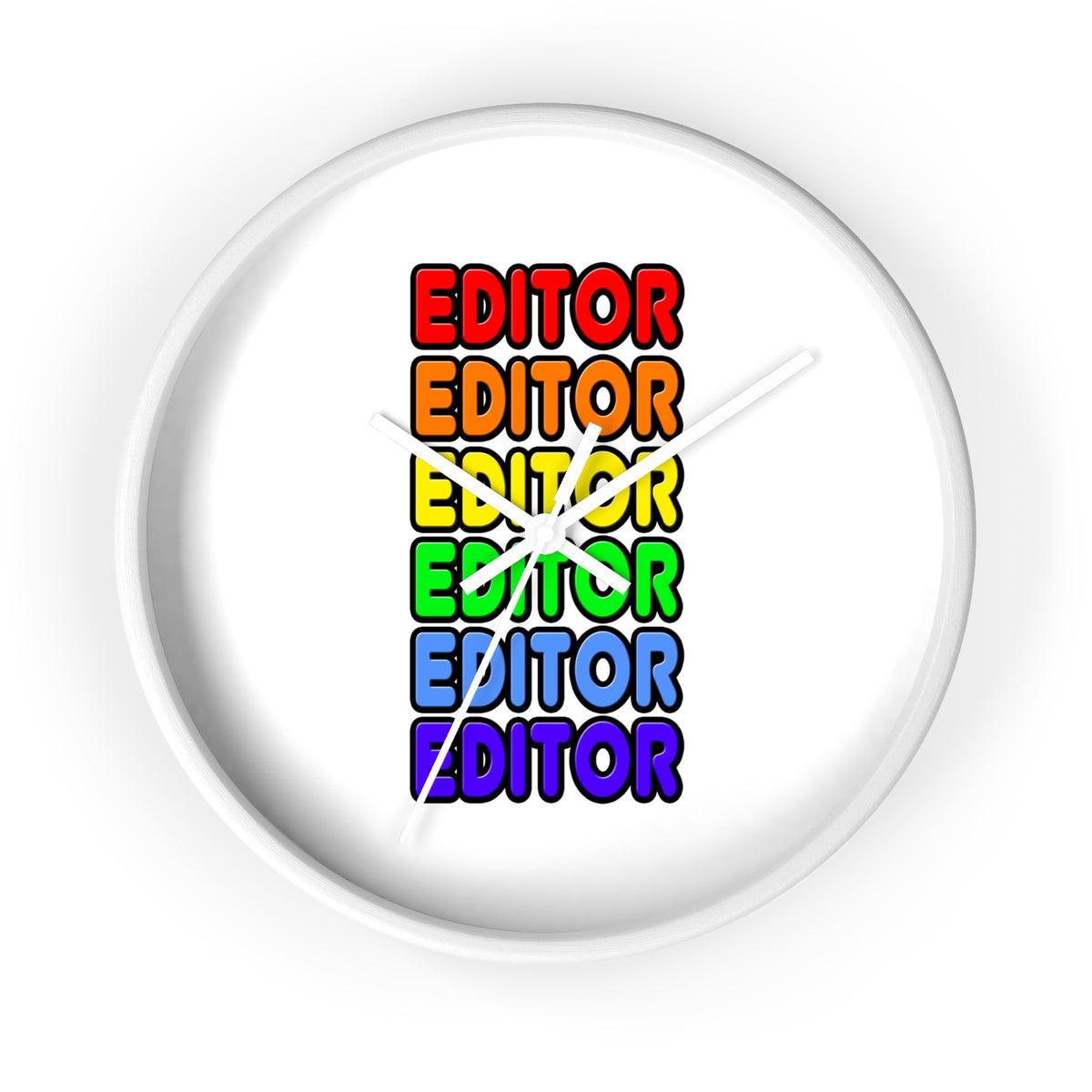 Rainbow Editor - Wall Clock