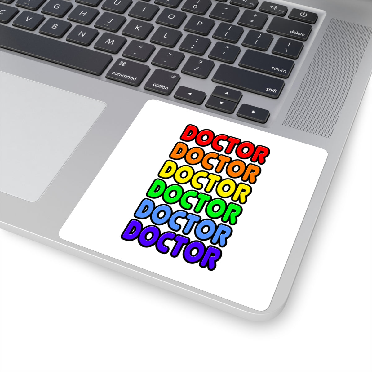 Rainbow Doctor - Square Stickers