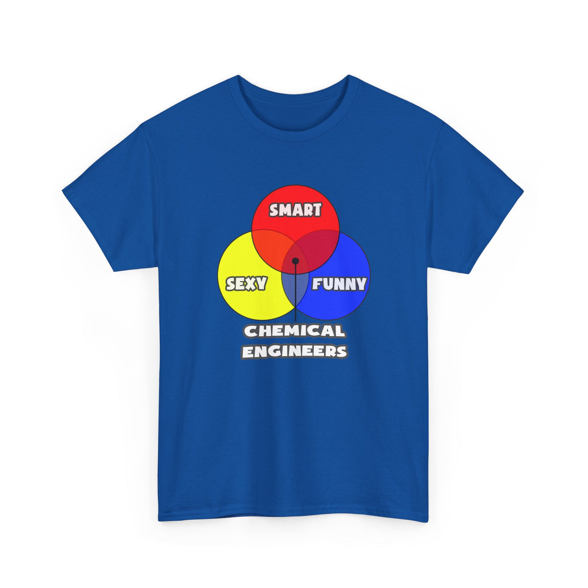 Venn Diagram .. Chemical Engineers - Unisex Heavy Cotton Tee