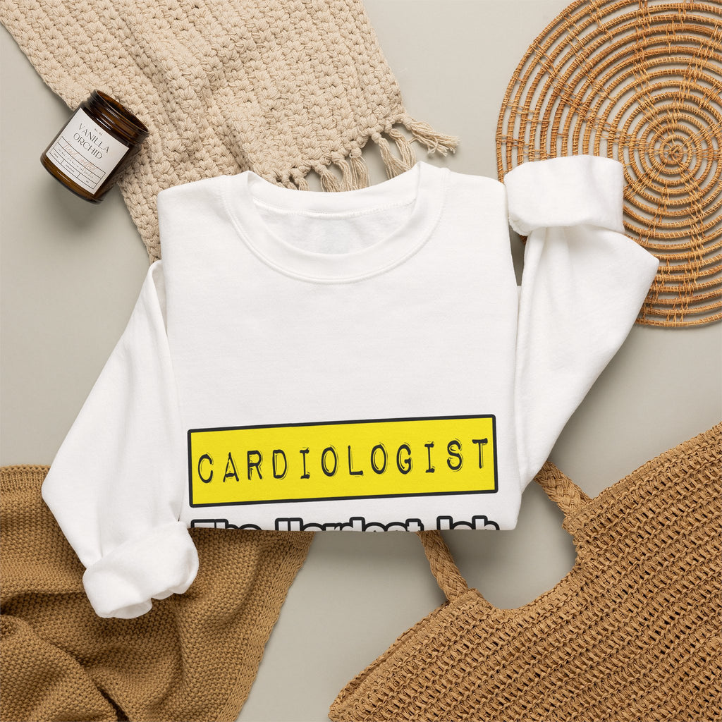 Cardiologist...Hardest Job You'll Ever Love - Unisex Heavy Blend™ Crewneck Sweatshirt