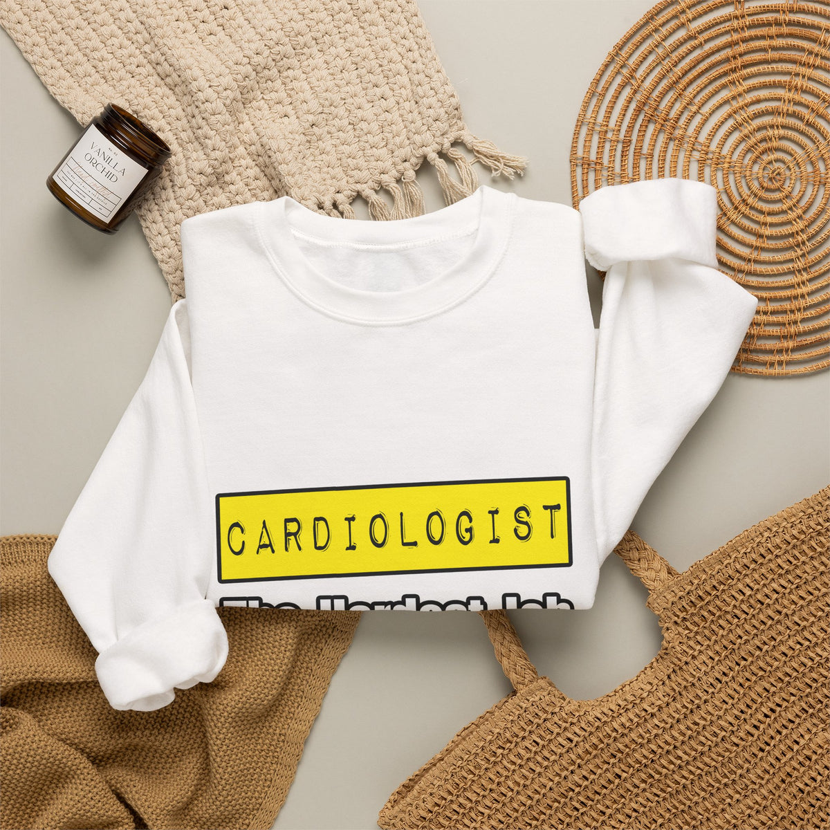 Cardiologist...Hardest Job You'll Ever Love - Unisex Heavy Blend™ Crewneck Sweatshirt