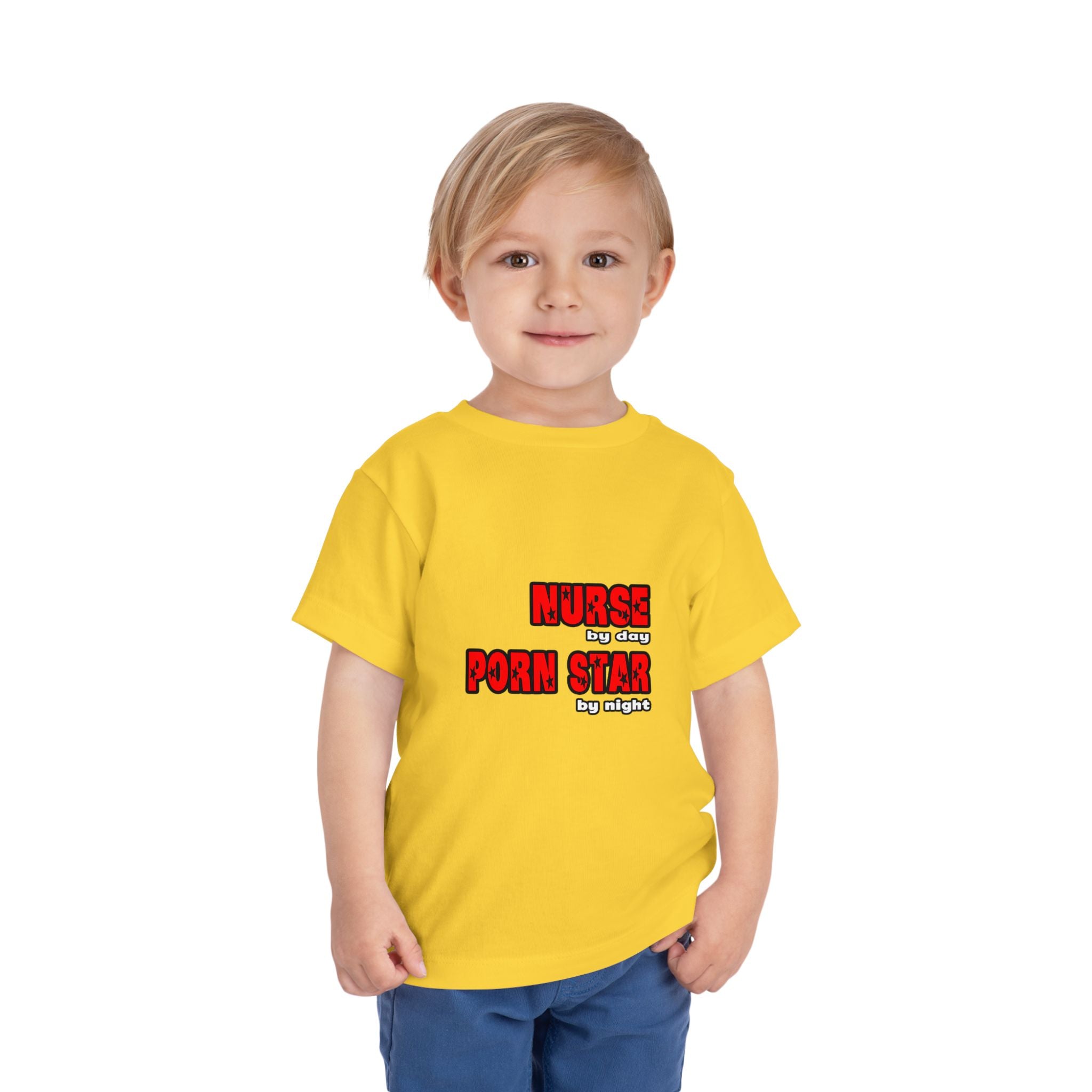 Nurse By Day...Porn Star By Night - Toddler Short Sleeve Tee
