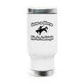 Save a Horse, Ride an Audiologist - Stainless Steel Travel Mug with Handle, 14oz