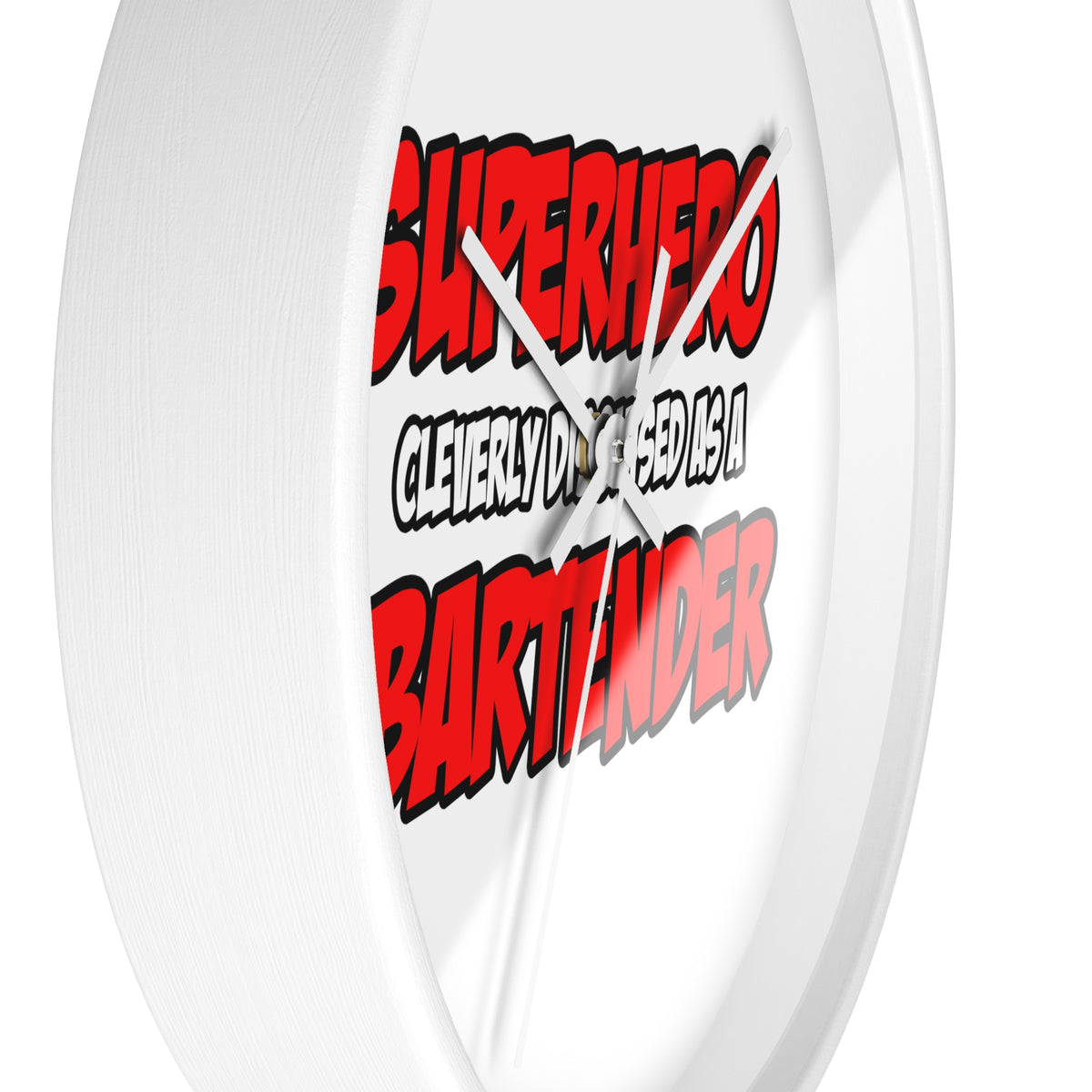 Superhero...Bartender - Wall Clock