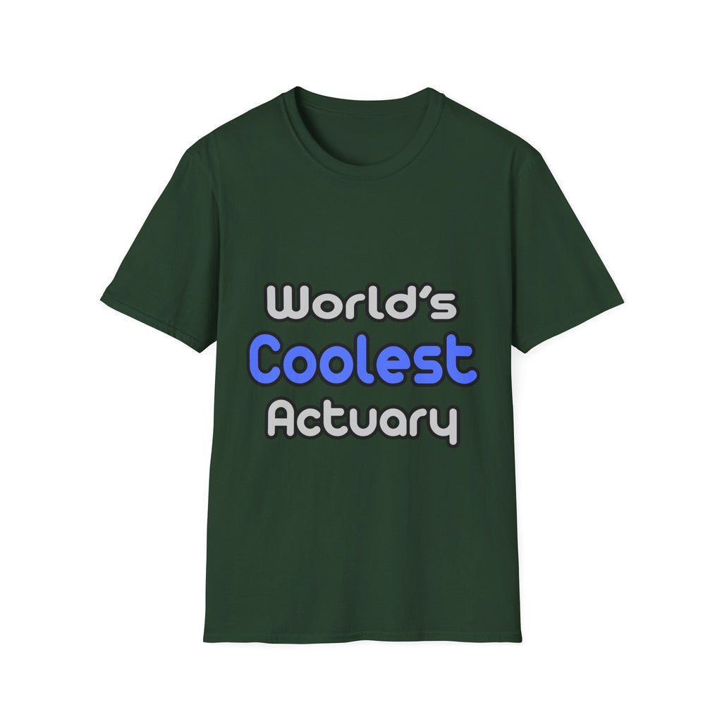 World's Coolest Actuary - Unisex Softstyle T-Shirt