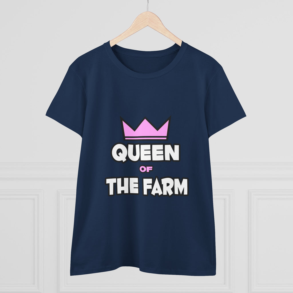 Queen of The Farm - Women's Midweight Cotton Tee