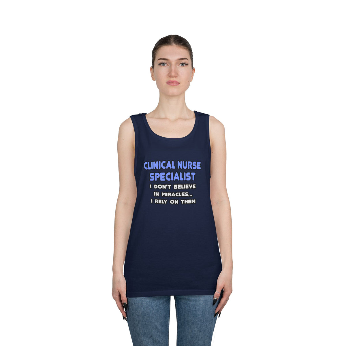 Miracles and Clinical Nurse Specialists - Unisex Heavy Cotton Tank Top
