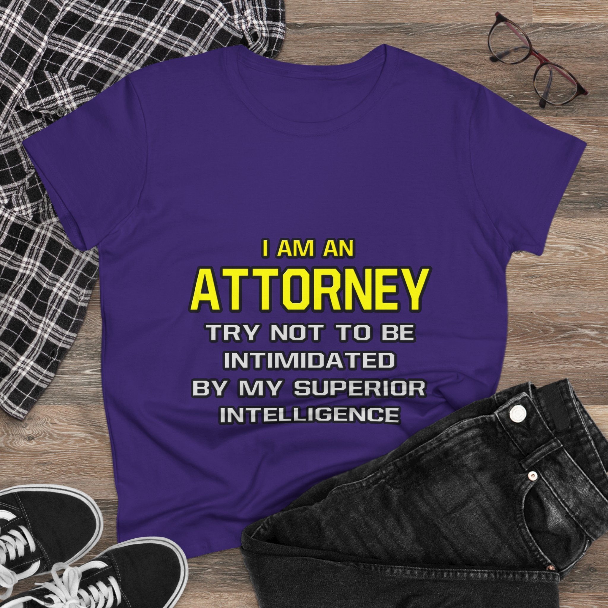 Attorney...Superior Intelligence - Women's Midweight Cotton Tee