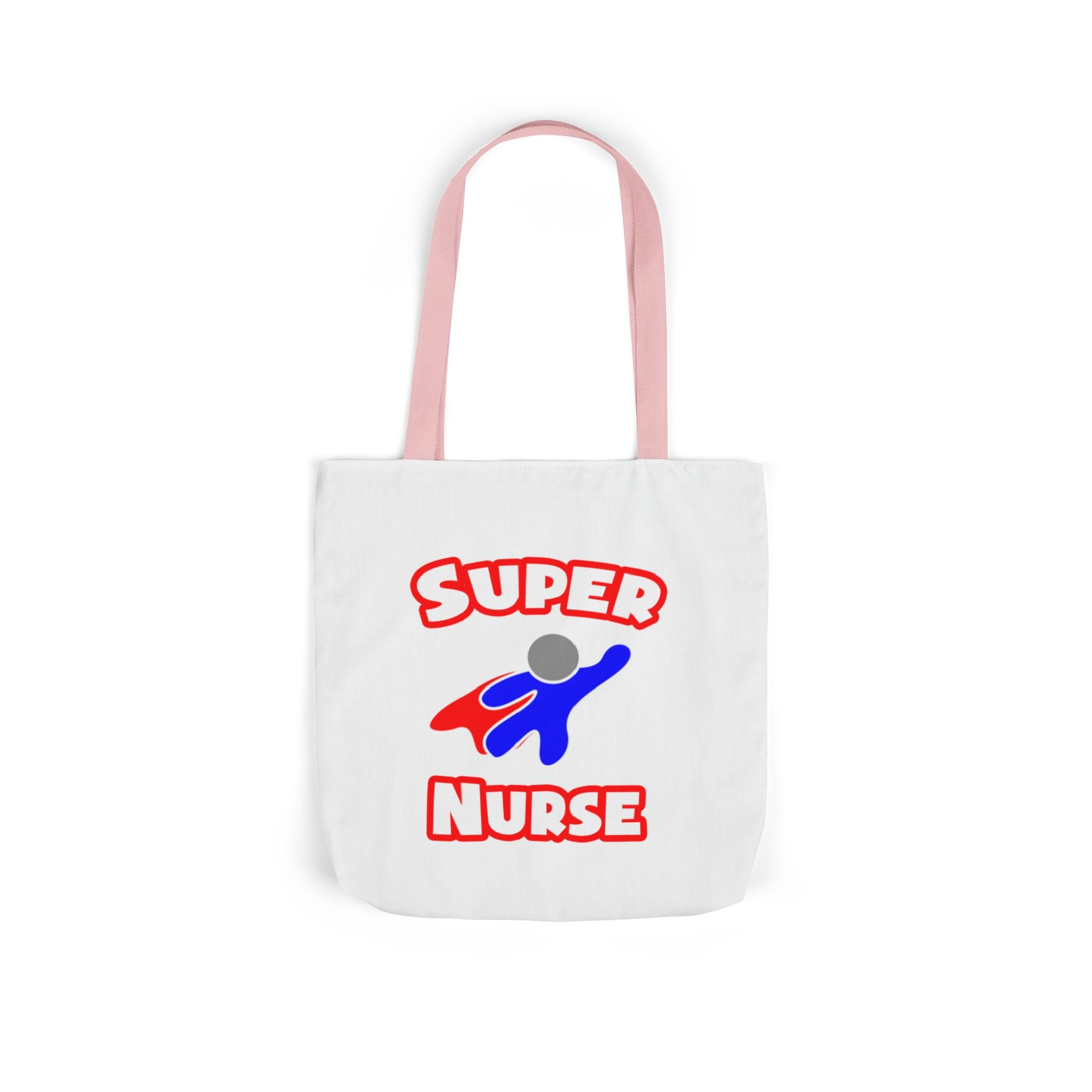 Super Nurse (2) - Canvas Tote Bag, 5-Color Straps
