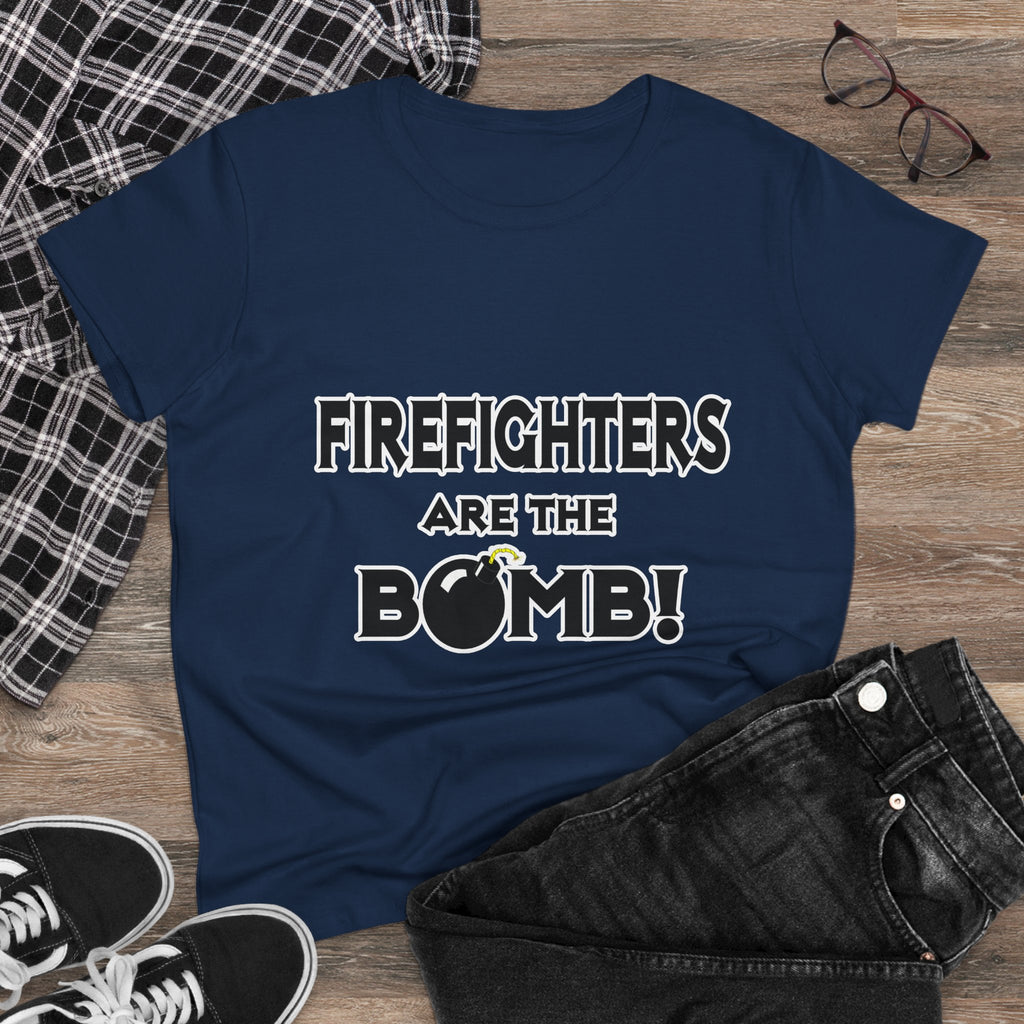 Firefighters Are The Bomb! - Women's Midweight Cotton Tee