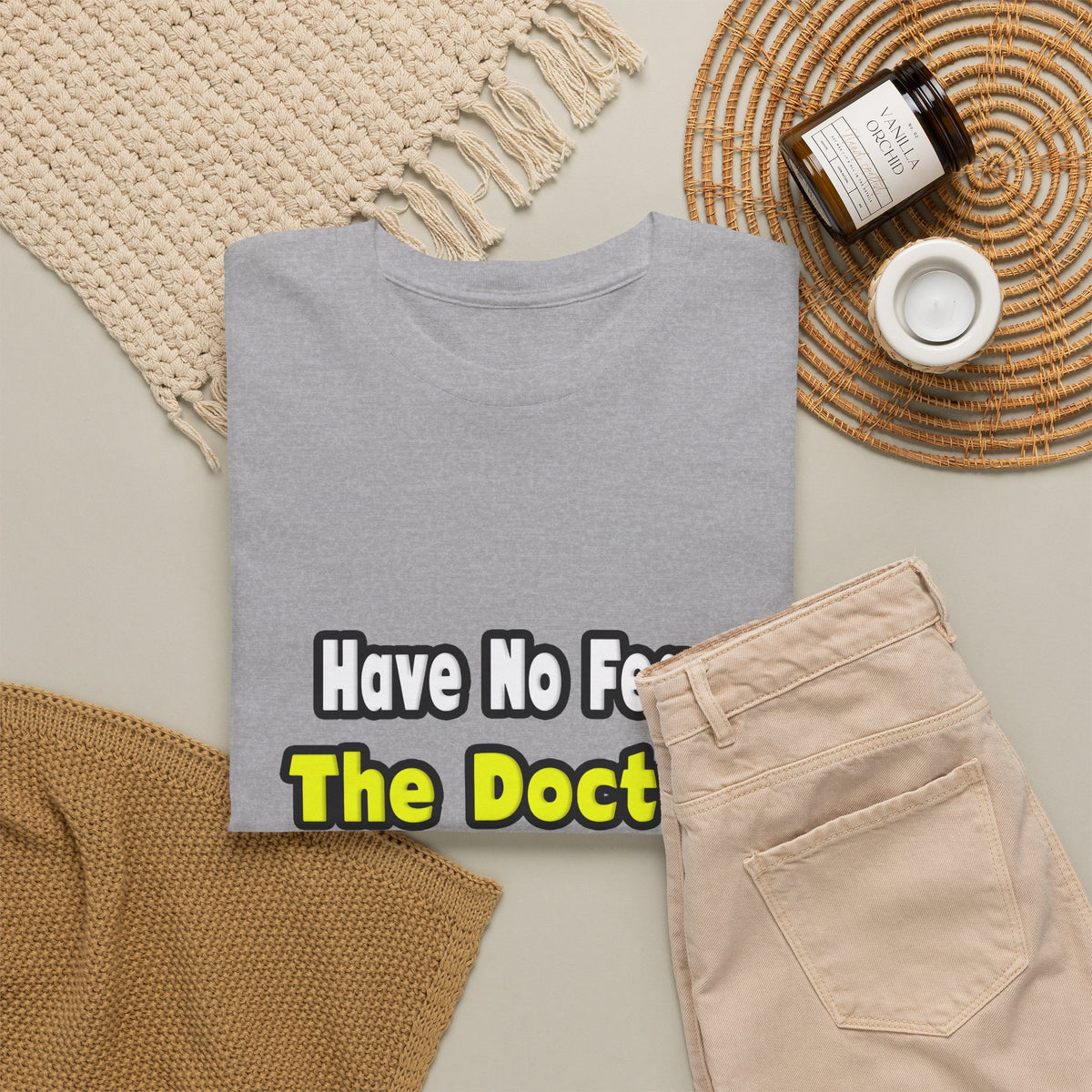 No Fear, The Doctor Is Here - Unisex Heavy Cotton Tee