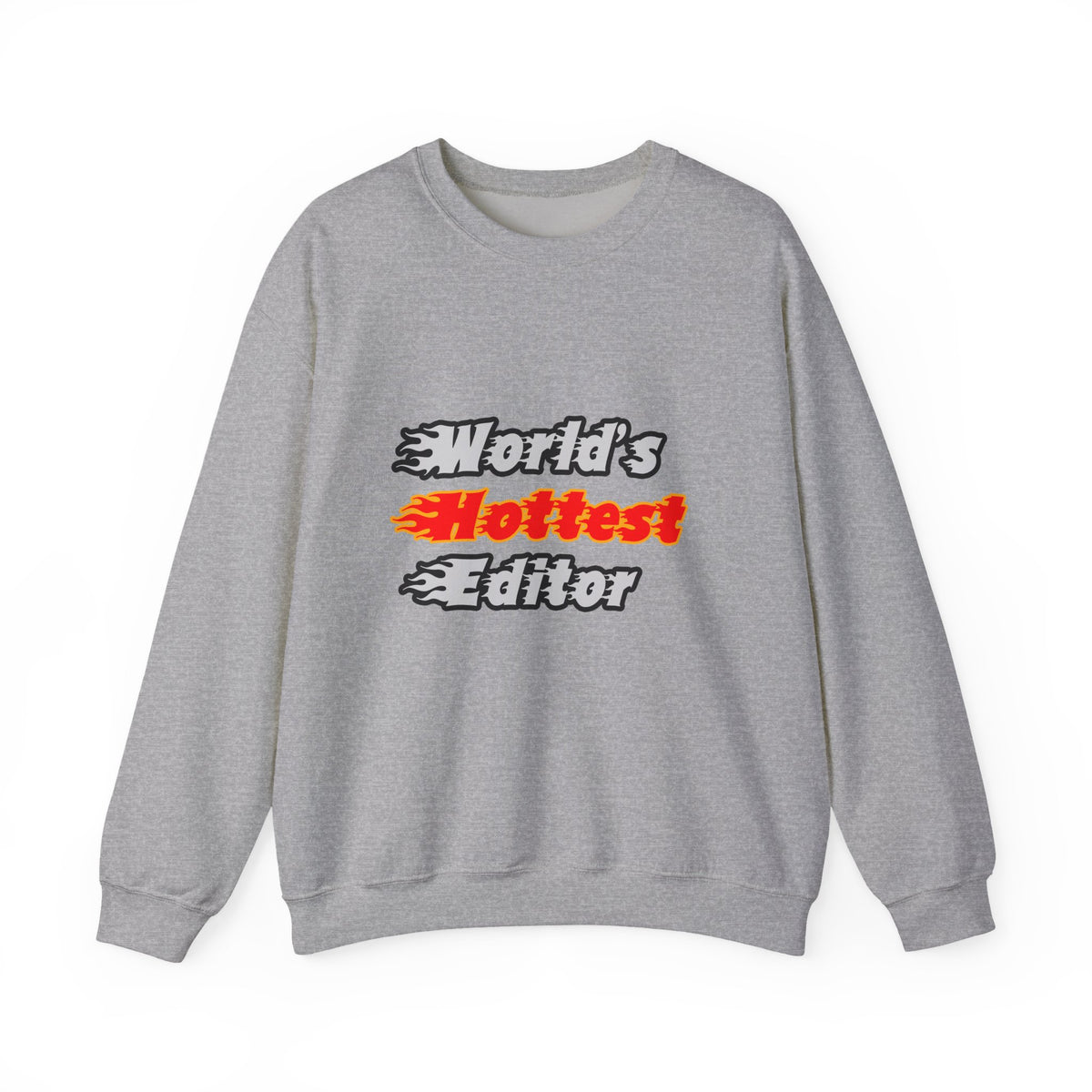 World's Hottest Editor - Unisex Heavy Blend™ Crewneck Sweatshirt
